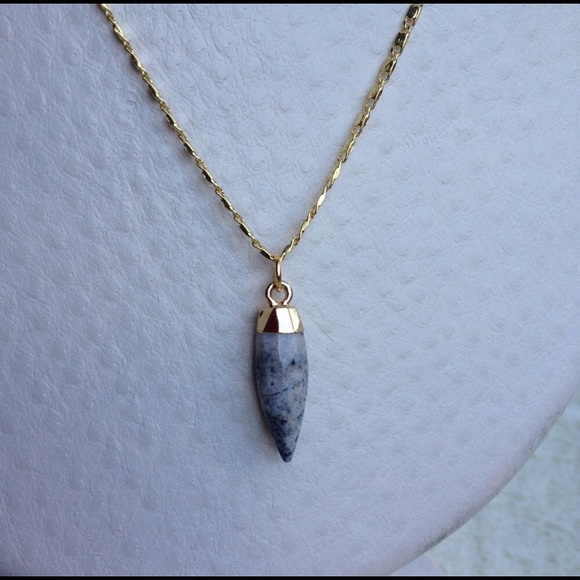 Function & Fringe Jewelry - SOLD F & F 14K Genuine Dendritic Opal Necklace